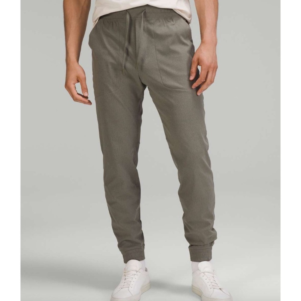 Lululemon Mens ABC Jogger WovenAir XL Gray Sage Green Ripstop Tapered Pants